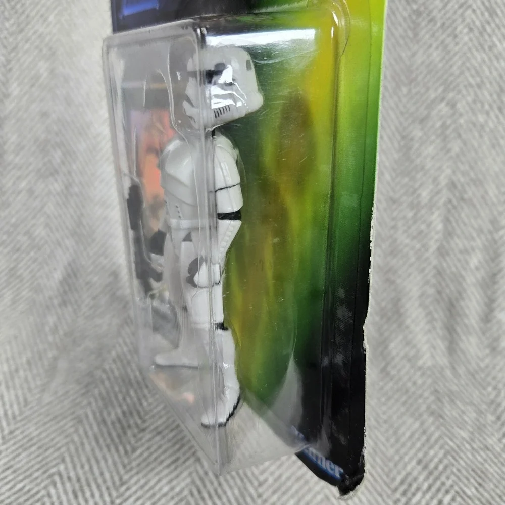 1996 Star Wars POTF Luke Skywalker Stormtrooper Disguise Freeze Frame Green Card